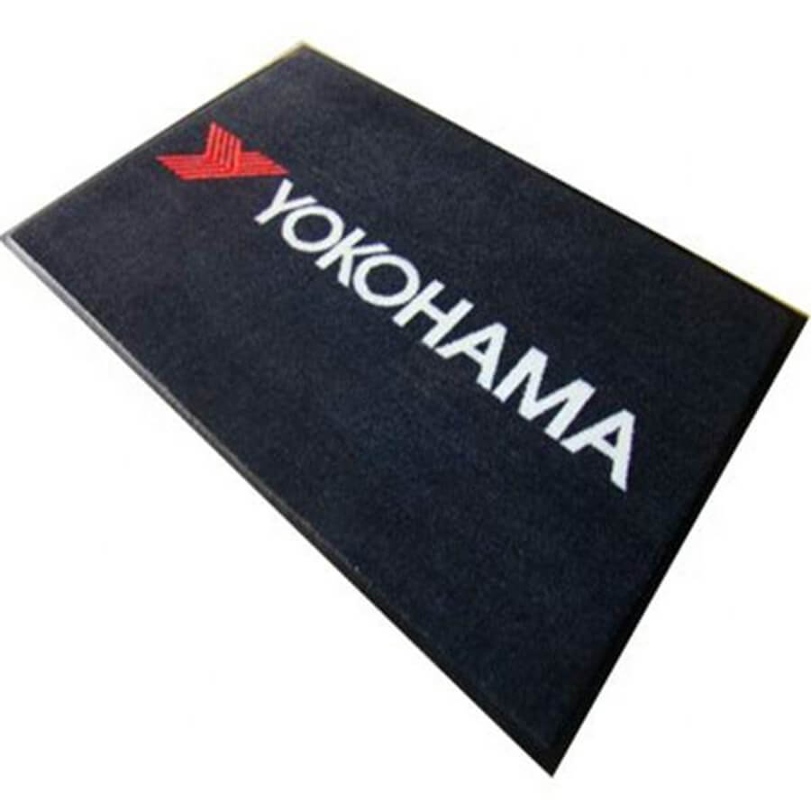 logo rubber nylon door mat